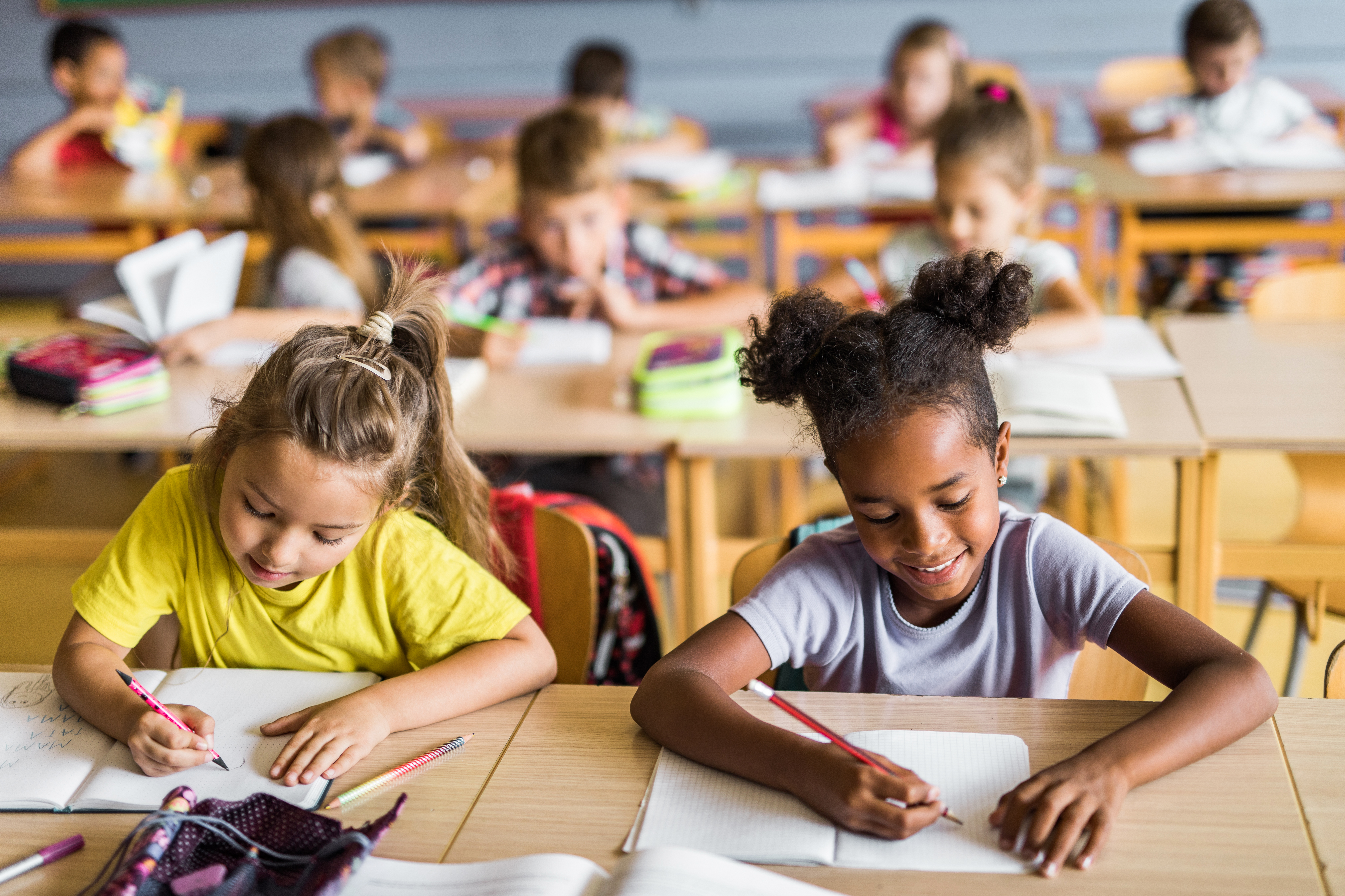 kids in a classroom