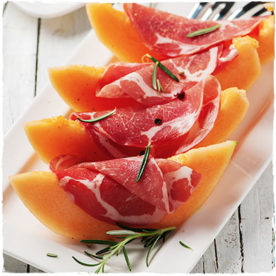 Grilled Prosciutto With Melon